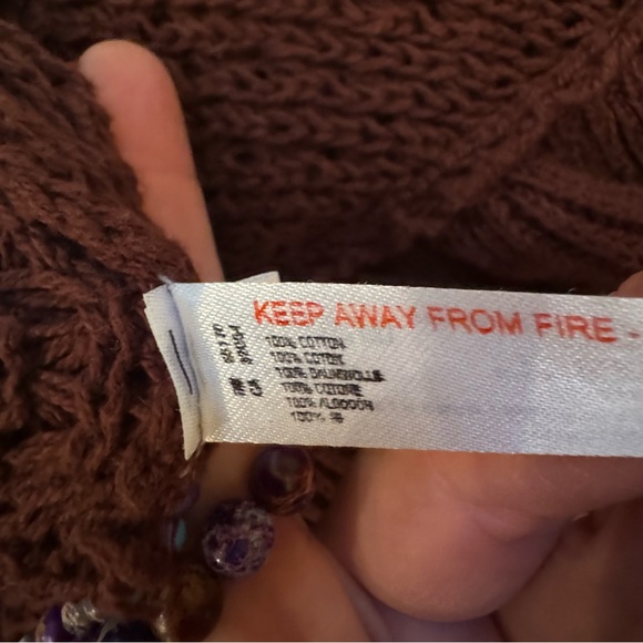 Zara Checkerboard Cropped Cardigan | Size Small | Maroon & Mustard - Picture 5 of 13